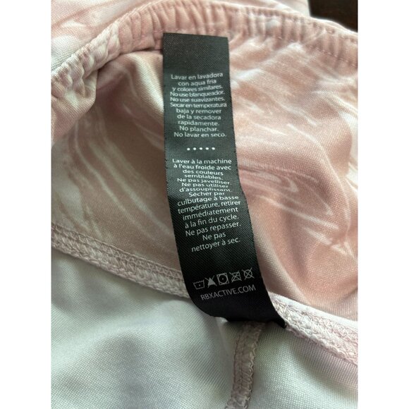 RBX Womens Pink-White Abstract Pattern Leggings S/P - Picture 4 of 8